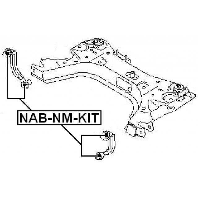 Сайлентблок Передней Тяги (Комплект) Nissan Tiida 2005.08-2012.06 ...