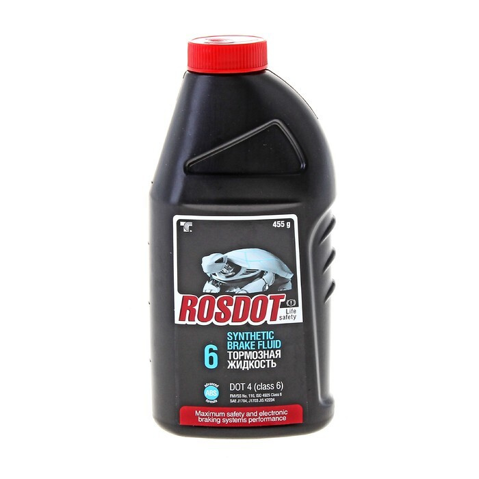 Жидкость тормозная 455 гр РОСДОТ-6 DOT 4 -  по доступной цене в .