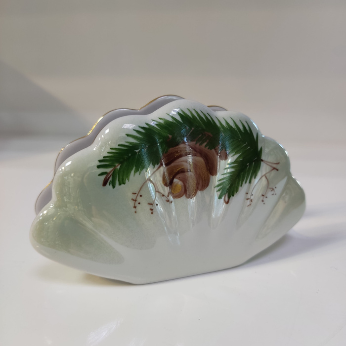 Салфетница Сысертский завод Кедровая ветка, Сысерть, материал - Фарфор ...