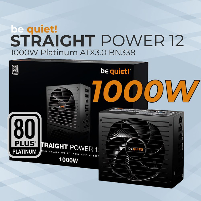 Блок питания для компьютера Be Quiet Straight Power 12 1000w Atx 30 80 Plus Platinum 9658