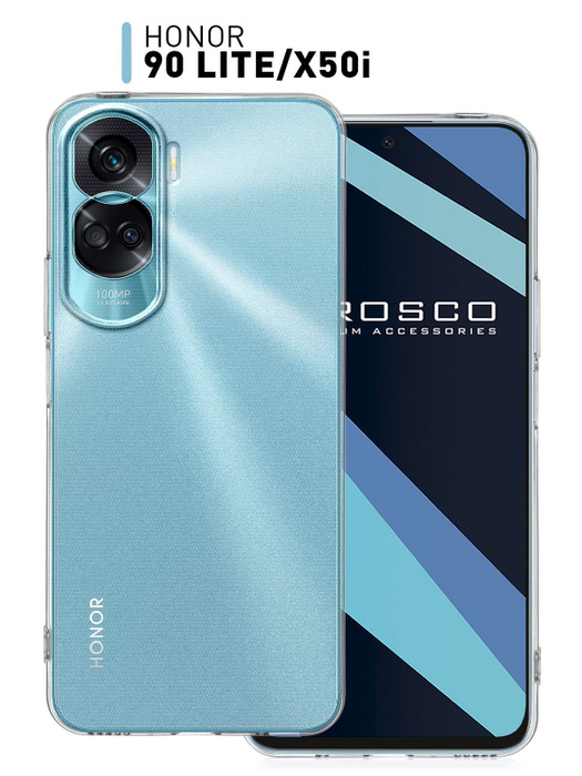 Чехол для Honor 90 Lite (Хонор 90 Лайт) с защитой модуля камер ...