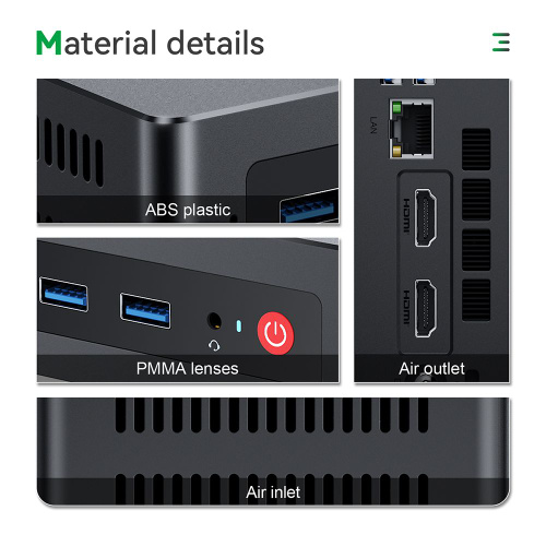 Мини-ПК Trigkey G4 (Intel Processor N100, RAM 16 ГБ, SSD 500 ГБ