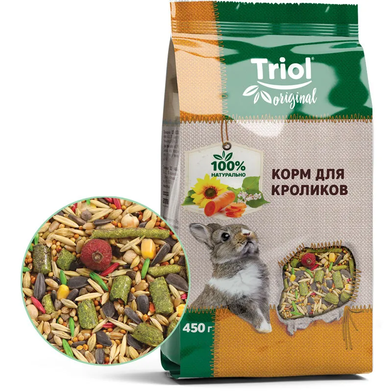 Корм Triol Original для кроликов, 450г, 450 г, фото 2