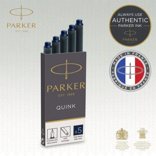 Картридж чернильный Parker Quink Z11. Количество в упаковке: 5 шт. Цвет чернил: иссиня-черный, 5 шт, фото 3