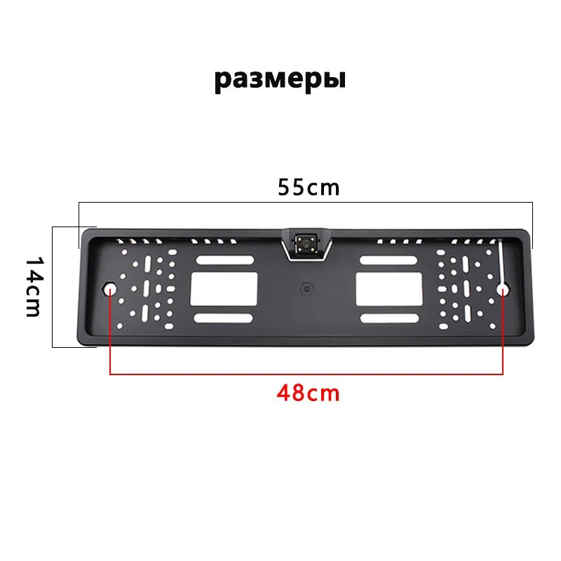 Рамка для номера автомобиля с камера заднего вида, камера высокого разрешения, с подсветкой 4 светодиода #9