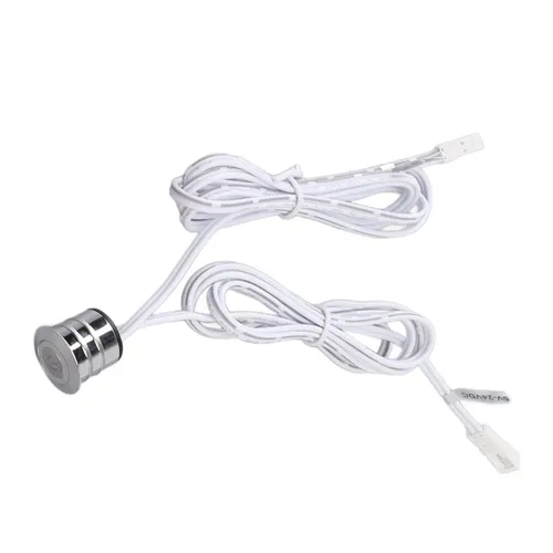 Сенсорный выключатель LED синий, встраиваемый монтаж, для шкафов-купе, винных шкафов, подсветки