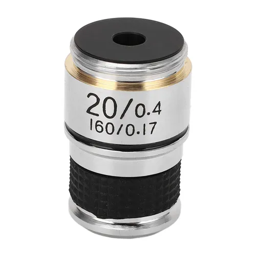 Объектив микроскопа 20X, латунь с хромированием, интерфейс RMS, аксессуар для микроскопа