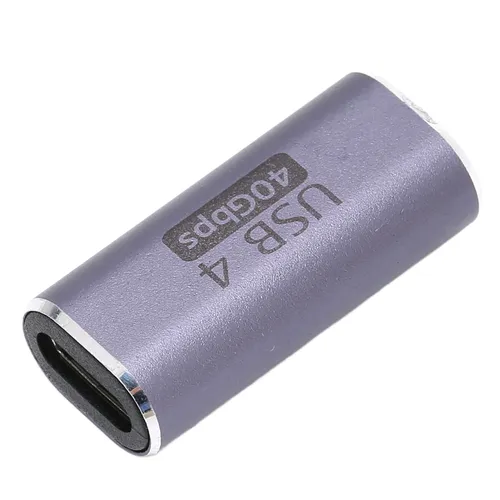 Адаптер Type C Female-Female, алюминиевый сплав, 40 Гбит/с, 100 Вт, 8K, для планшета и телефона