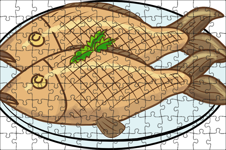 детское питание рыба на тарелке