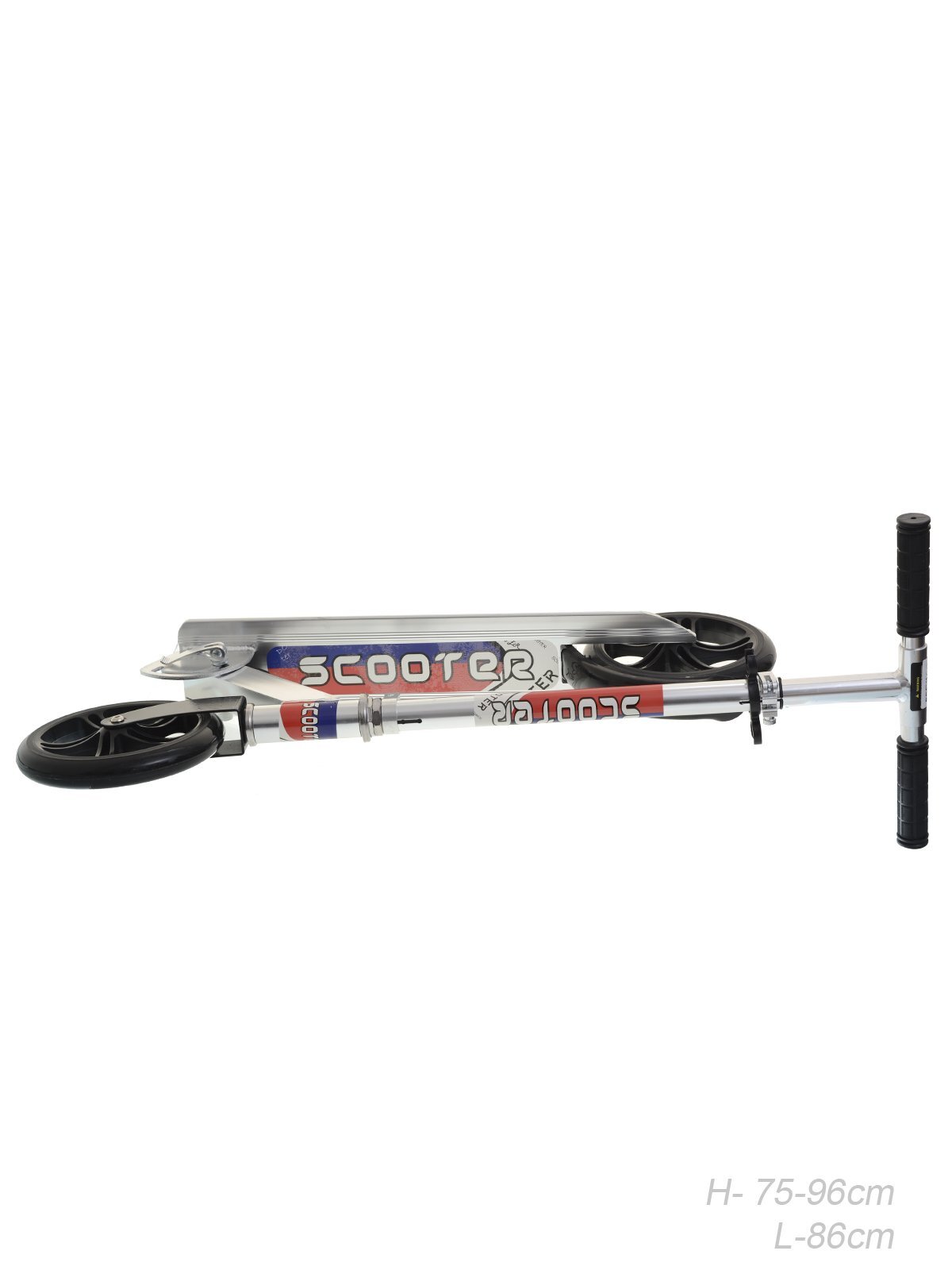 Самокат городской Scooter, серебро, GT3623AS, 200мм Самокат городской Scooter, серебро, GT3623AS, 200мм