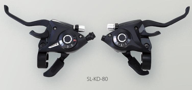 Шифтер SL-KD-80-L3, левый индексный 3 скорости. Шифтер SL-KD-80-L3, левый индексный 3 скорости.