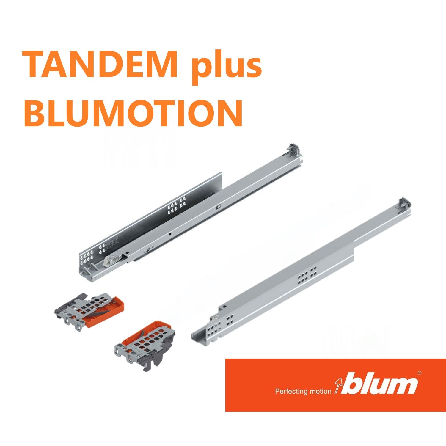 Направляющие скрытого монтажа BLUM TANDEM plus 450 - полное