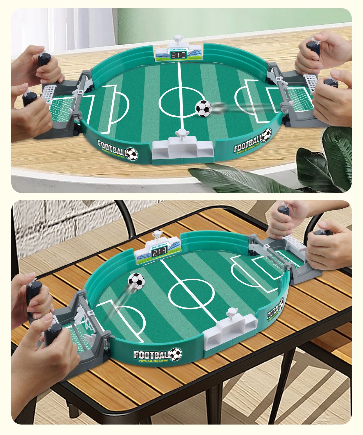 настольный футбол интерактивная игрушка, 56x27x11см, бесплатно 2 мяча ...