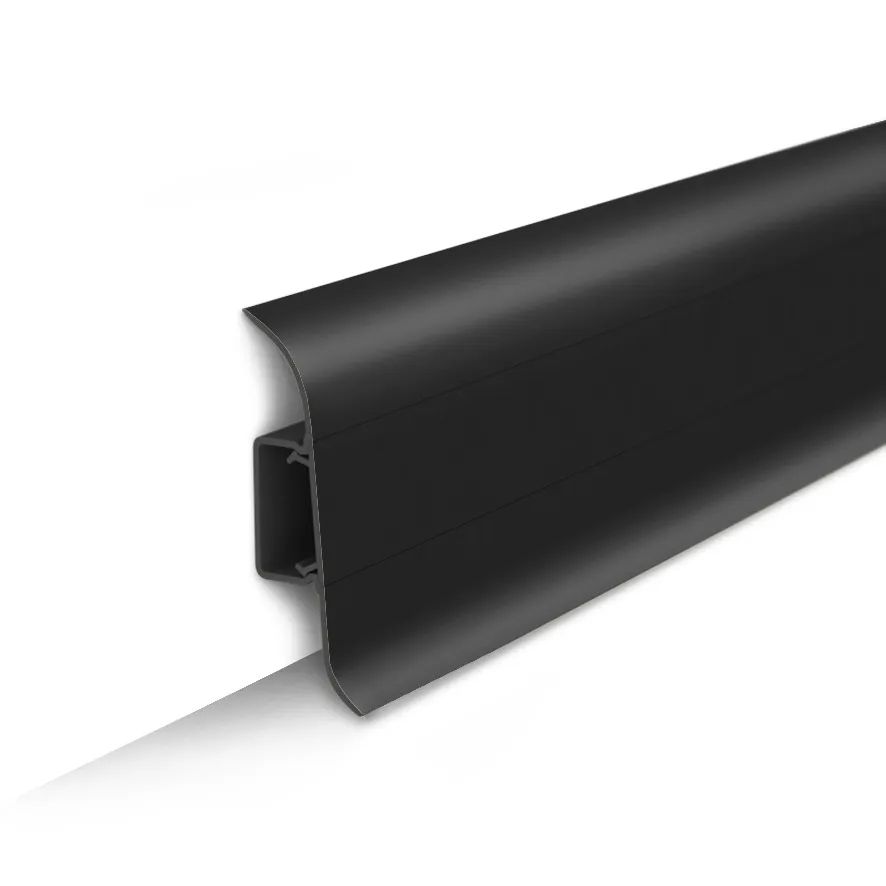 ПлинтуснапольныйпластиковыйПВХIDEALИдеалКлассик2200x55x22ммчерный007
