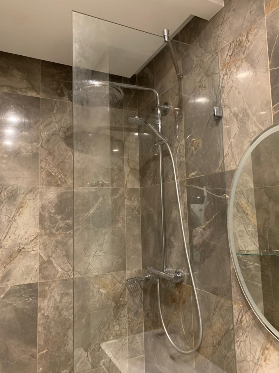 Штанга-держатель для крепления стекла душевой SBR-4022 BL (черный ...