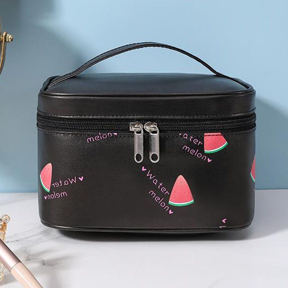 Косметичка женская 20x16x12 см, черная Косметичка женская 20x16x12 см, черная