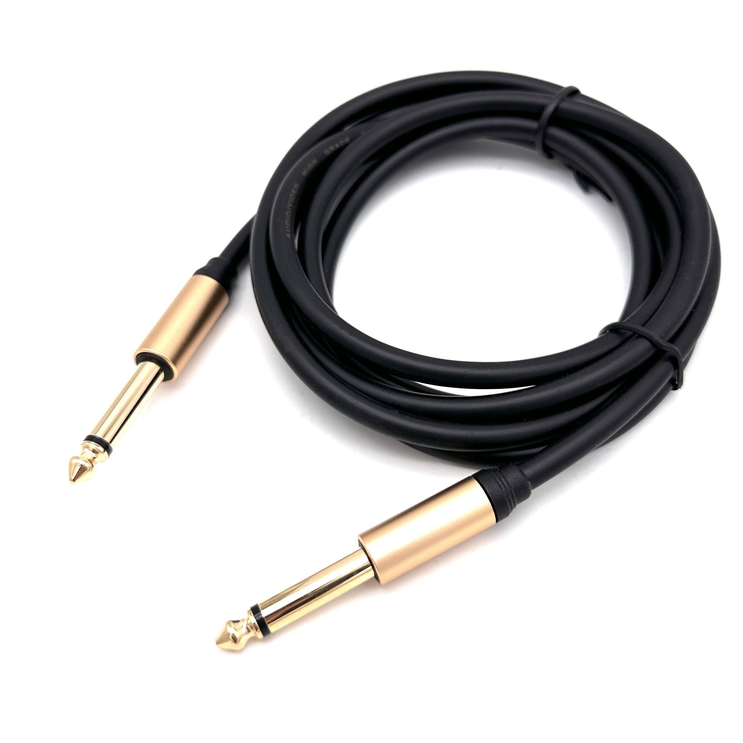 Кабельаудио6,3Jack-6,3Jack2pin,штекер-штекер,1800мм