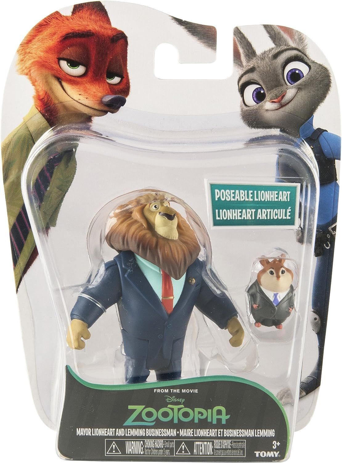 Зверополис Mayor Lionheart and Lemming Businessman Набор фигурок TOMY