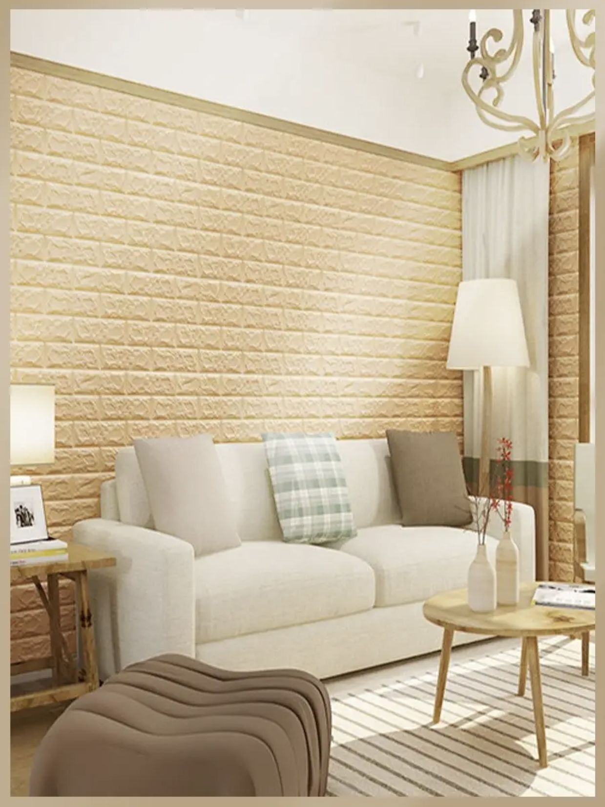 стеновые панели самоклеящиеся из пвх мягкие 3д 70см*70см*6,5мм DEKORON ...