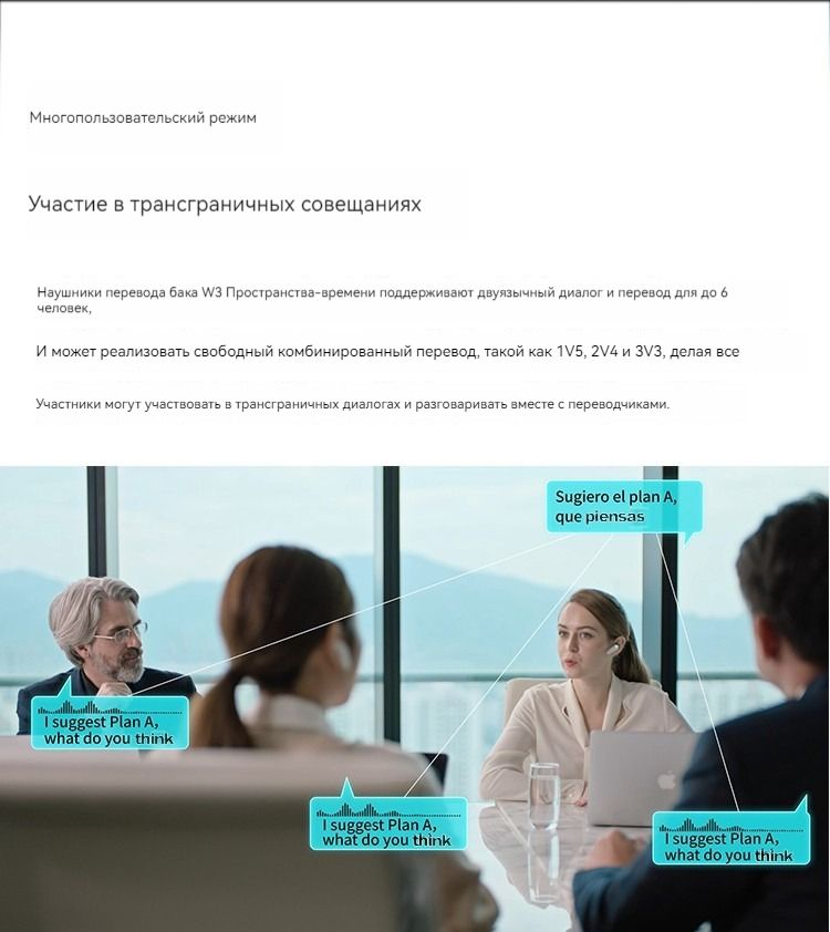 Гарнитура для перевода, Timekettle M3 Деловой синхронный перевод ...