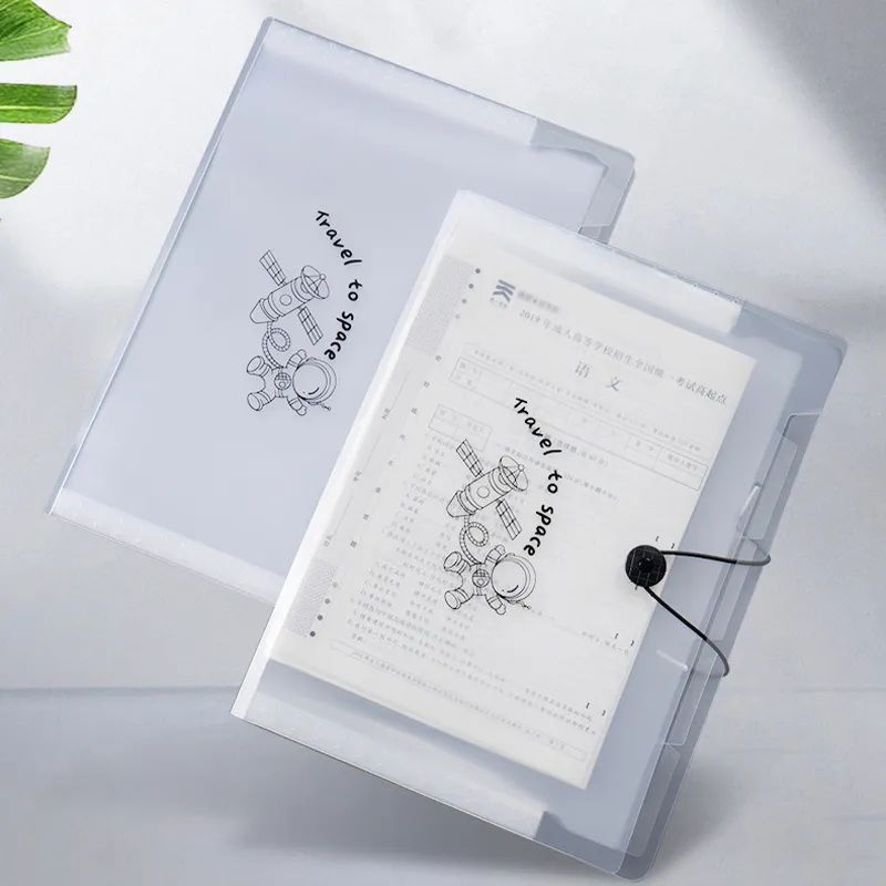 Папка органайзер для документов A4 с файлами на резинке + стикеры, 12 ...