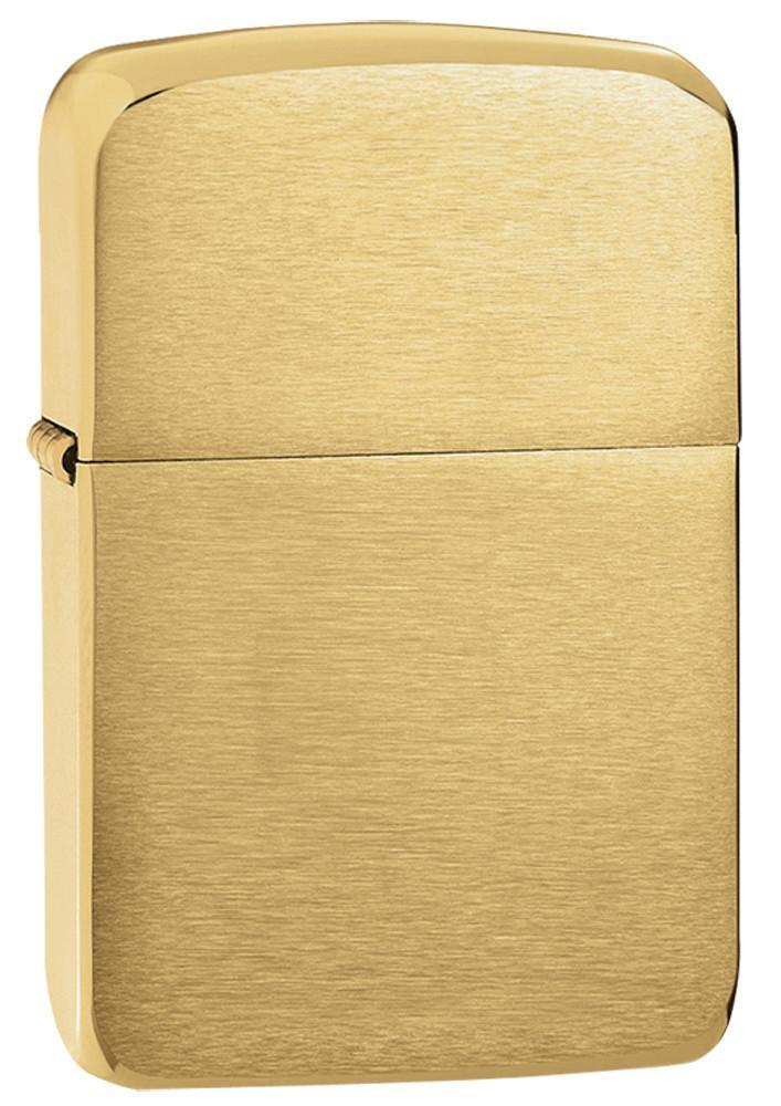 Зажигалка бензиновая ZIPPO 1941 Replica Brushed Brass #1