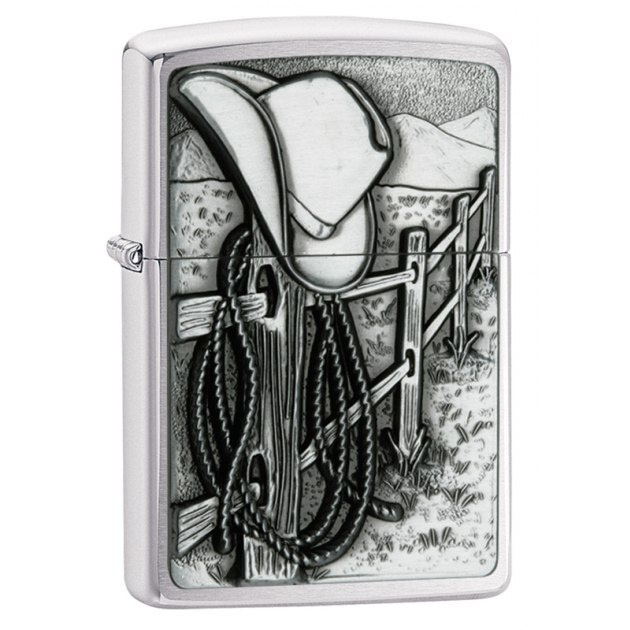 Зажигалка ZIPPO бензиновая Classic Brushed Chrome #1