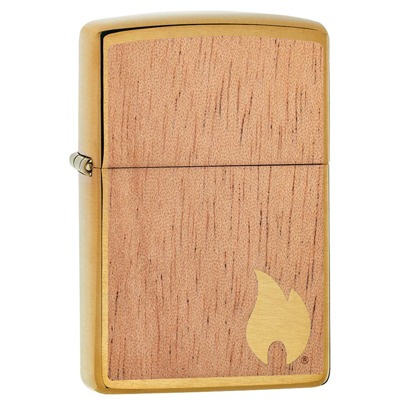 Зажигалка бензиновая ZIPPO Woodchuck Brushed Brass #1