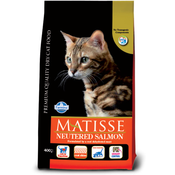Корм сухой Farmina Matisse, для стерилизованных кошек и кастрированных  котов, с лососем, 1,5кг - купить с доставкой по выгодным ценам в  интернет-магазине OZON (148619107)