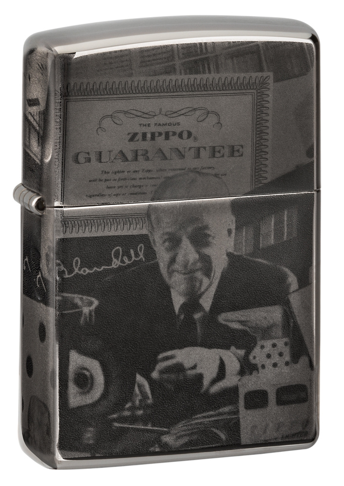 Зажигалка бензиновая ZIPPO George Blaisdell Black Ice #1