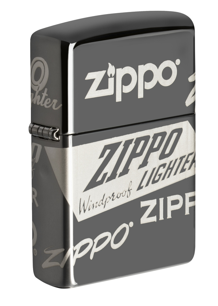 Зажигалка бензиновая ZIPPO Black Ice Logo Design #1