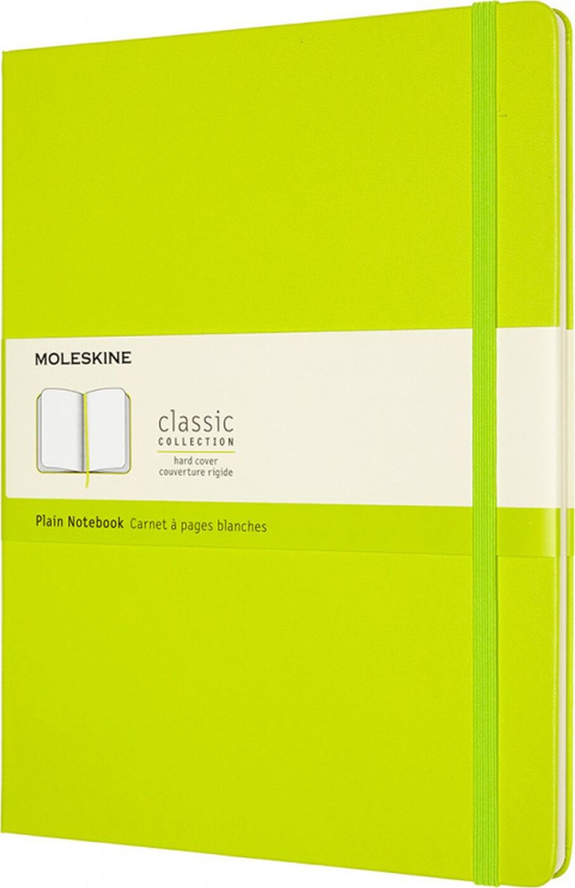 Блокнот Moleskine Classic XL,192 стр., лаймовый, нелинованный 1215740(QP092C2)  #1