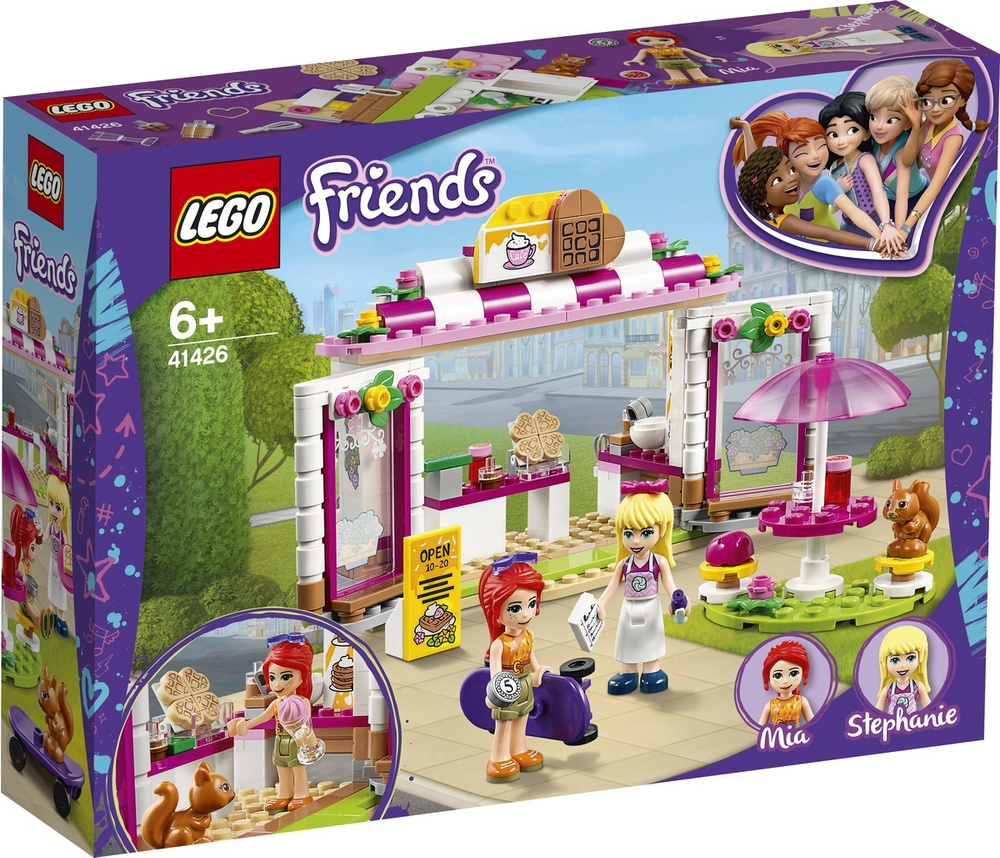 LEGO Friends 41426 Кафе в парке Хартлейк Сити Конструктор - купить с  доставкой по выгодным ценам в интернет-магазине OZON (180567772)