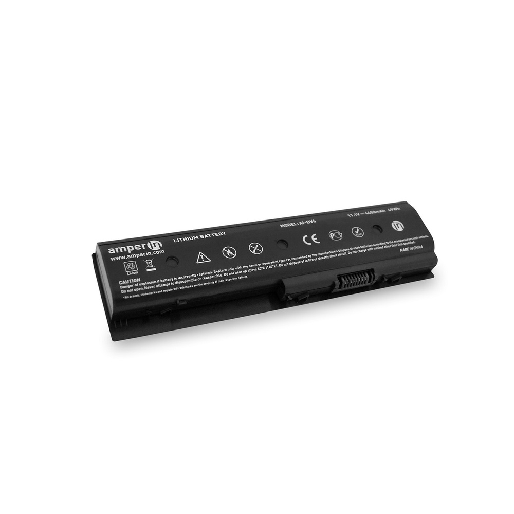 Аккумуляторная батарея Amperin для ноутбука HP DV6-7000 DV6-8000 11.1V 4400mAh (49Wh) AI-HSTNN-LB3N  #1