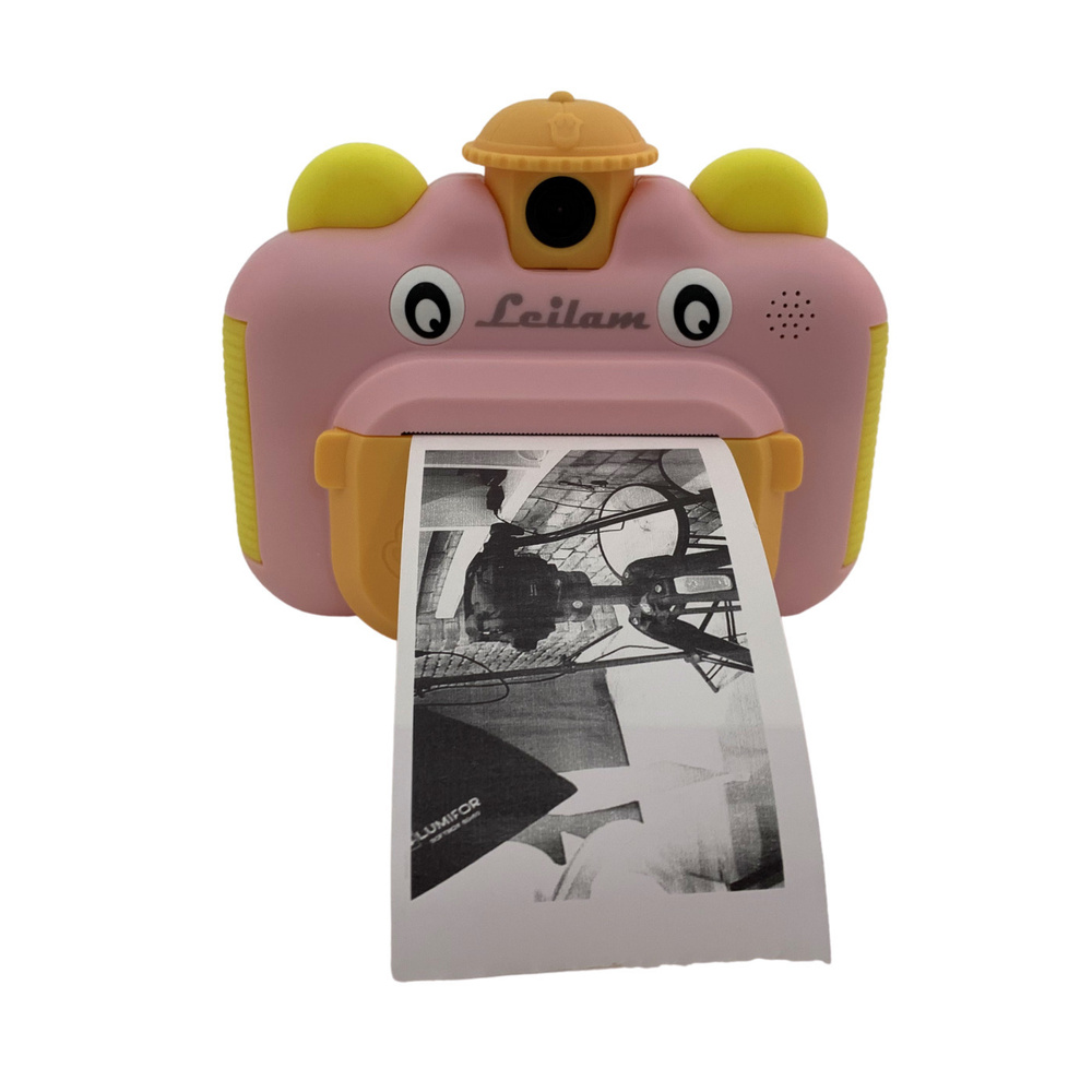 Компактный фотоаппарат Leilam с мгновенной печатью фотографий, розовый ...