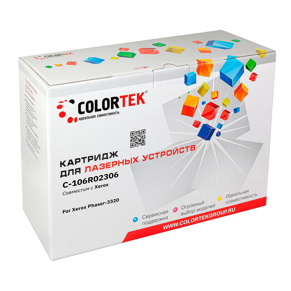 Картридж лазерный Colortek 106R02306 черный для принтеров Xerox ресурсом не менее 11 000 страниц  #1