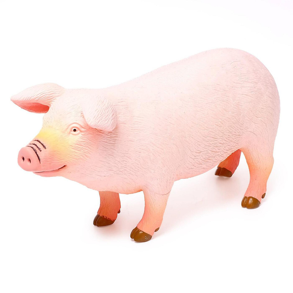 Фигурка животного Зоомир Домашняя свинья, длина 28 см - купить с  доставкой по выгодным ценам в интернет-магазине OZON (229854258)