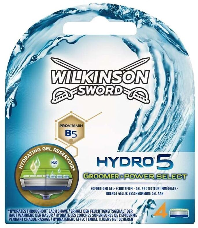 Wilkinson Sword Hydro5 Groomer Power Select / Сменные кассеты для бритвы Hydro (4 шт.)  #1