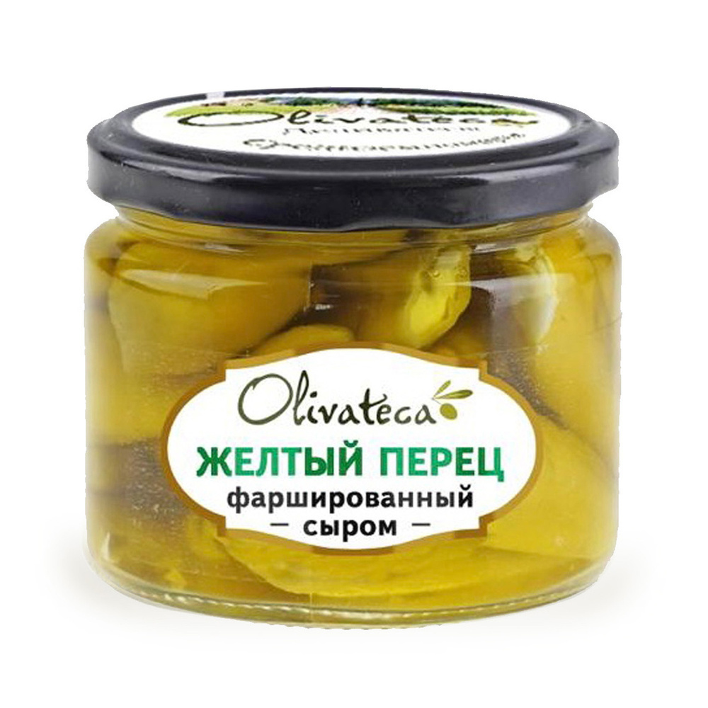 Перец жёлтый OLIVATECA Оливатека фаршированный сыром 290г - купить с ...