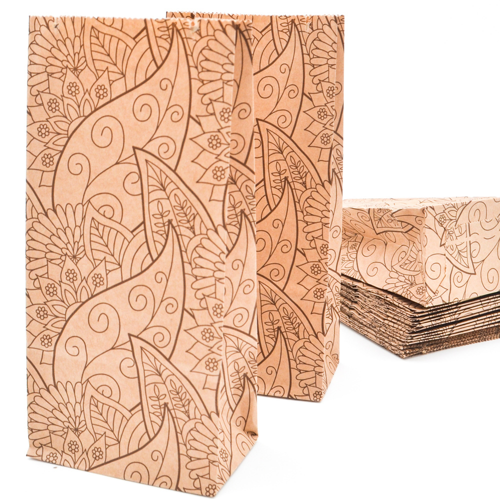 Крафт пакет бумажный "Антистресс", бурый 8х17 см, 20 шт. / крафтовые ...