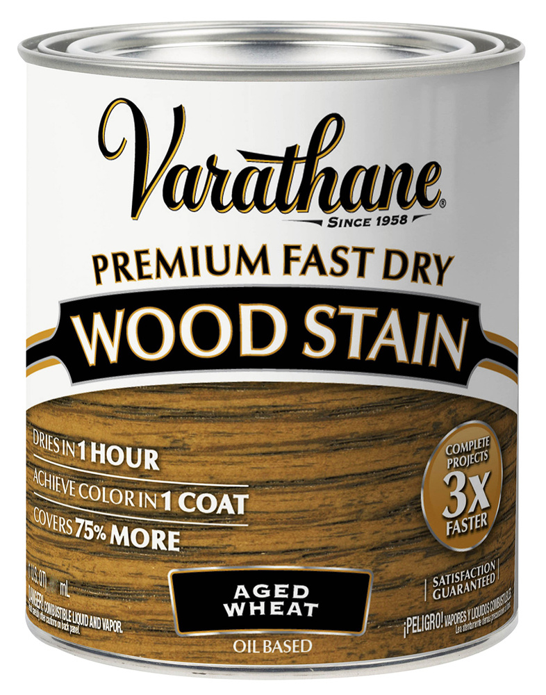 Масло для дерева тонирующее быстросохнущее Varathane Fast Dry Wood Stain 0,236 л. Цвет: Спелая пшеница #1