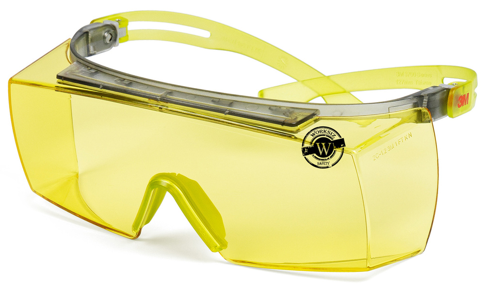 Защитные очки 3М SecureFit 3703 ( SF3703SGAF-GRN-EU ) с возможностью работы в корригирующих очках , защитой #1