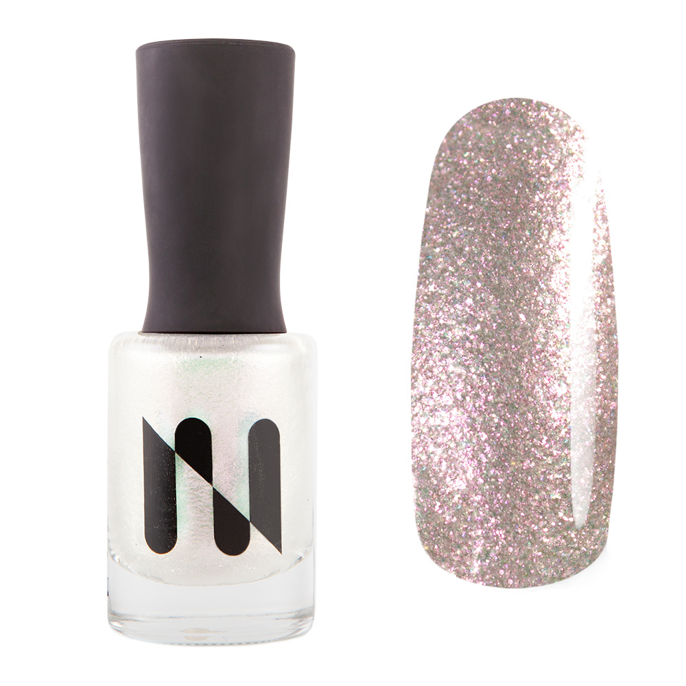 Masura, Лак для ногтей Закат на Берегу Океана / серебряный/ шиммер / С ...