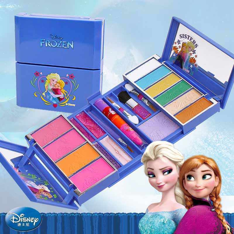Набор декоративной детской косметики для девочек от 3 лет, Frozen, косметичка в чемодане  #1