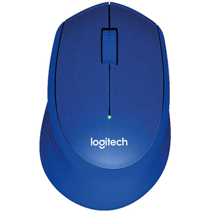 Мышь беспроводная Logitech M330 Silent Plus, синяя #1