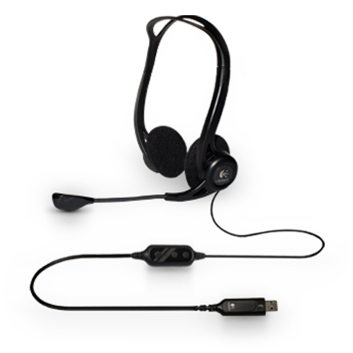 Игровые наушники Logitech PC Headset 960 USB OEM, черный - купить по ...