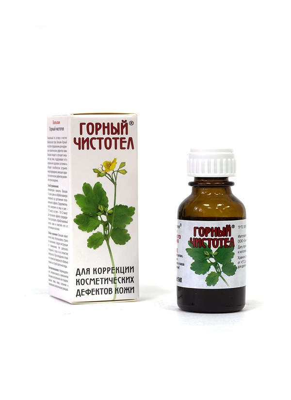 ГОРНЫЙ ЧИСТОТЕЛ бальзам 15 мл. от бородавок и папиллом. — купить в ...