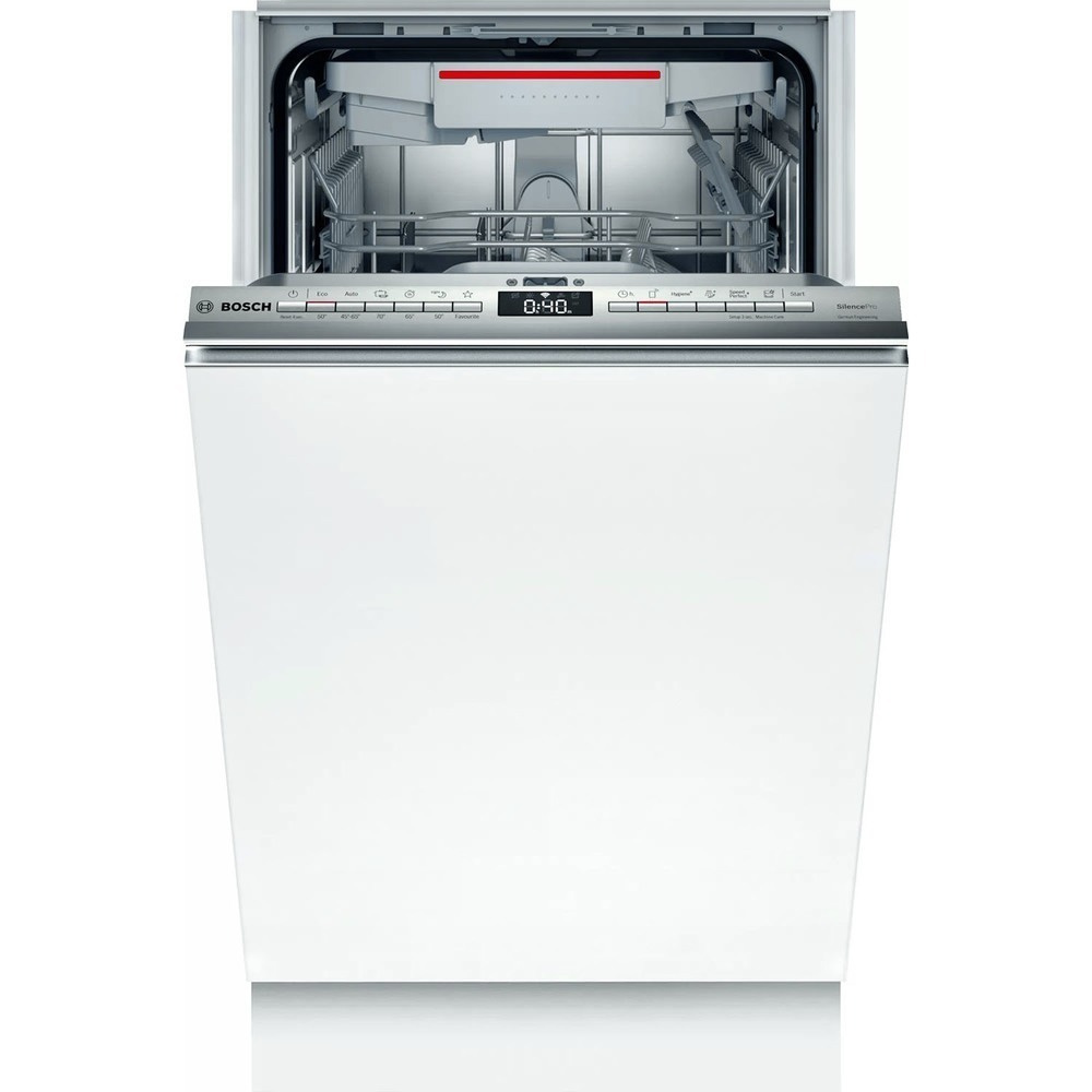 Bosch Встраиваемая посудомоечная машина Serie 6 Hygiene Dry SPV6HMX1MR,  серебристый