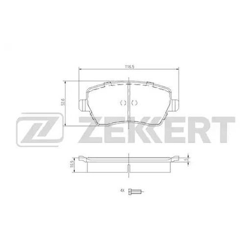 Колодки тормозные Zekkert bs1221 - купить по низким ценам в интернет ...