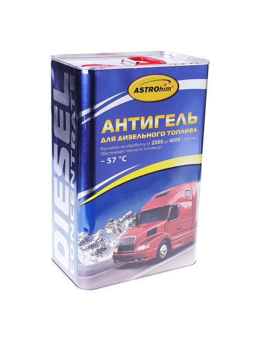 Антигель дизельного топлива (на 2000-4000л) жестяная банка 4л ASTROhim ...